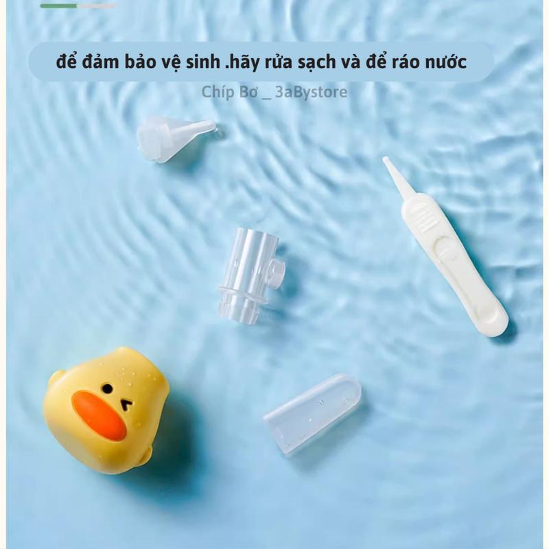 dụng cụ HÚT MŨI vịt cho trẻ sơ sinh kèm nhíp gắp và hộp đựng Mềm mại An Toàn Không Đau Kem Cho Bé 3