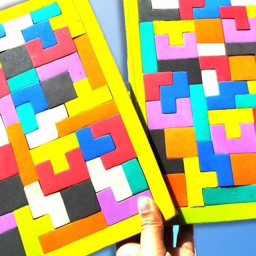 Gambar Mainan Puzzle Edukatif Tetris / Balok Huruf / Angka / Geometri Varian Warna dari Seventeen Shop Id Kab. Tangerang 4 Tokopedia