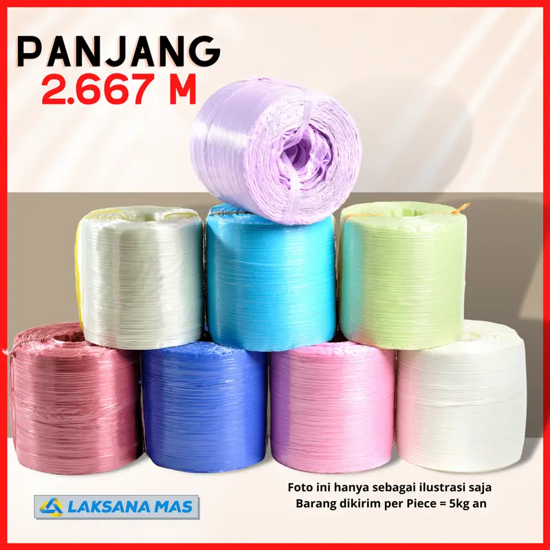 Tali Rafia Plastik Laksanamas Super/Glossy Limited Edition Warna Special (Space Colour) di Jakarta/Tangerang dan sekitar nya 1