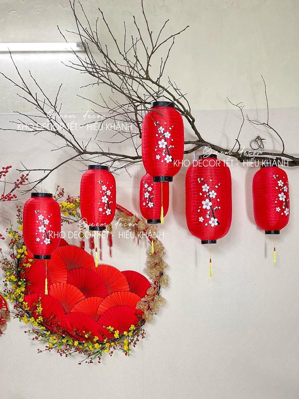 Đèn lồng Hoa Anh Đào trang trí Tết,  Trung Thu, trang trí nhà hàng, quán cà phê, quán ăn, nhà cửa