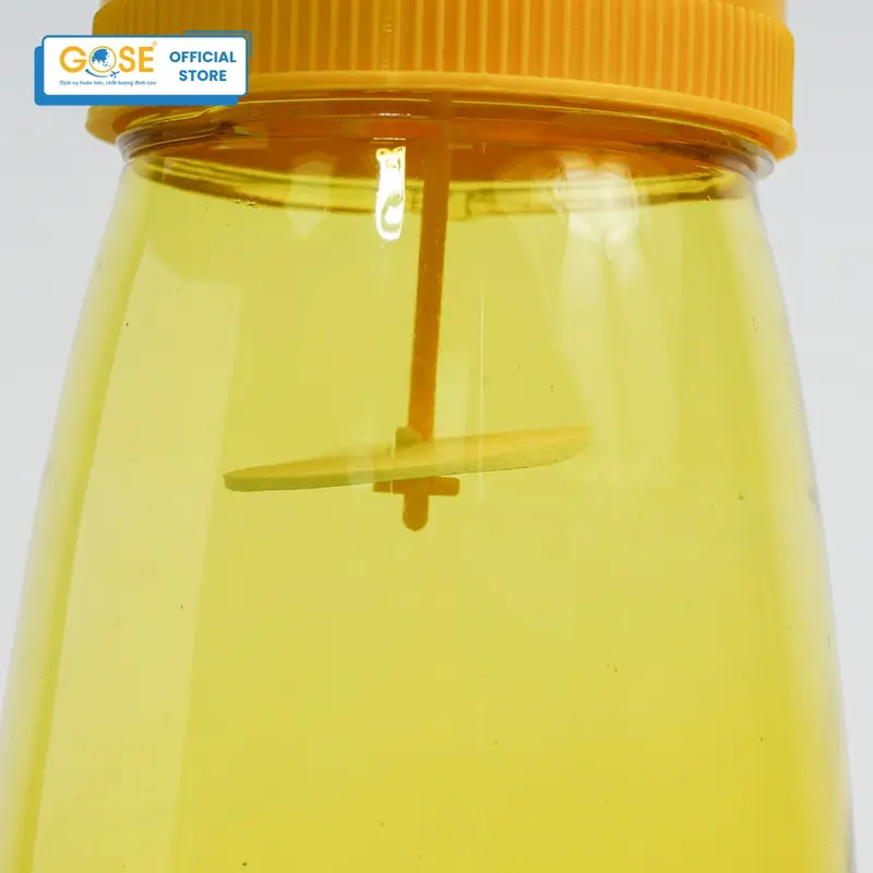Lồng bẫy ruồi vàng 1L GOSE hũ bắt côn trùng kèm thuốc dẫn dụ hàng chính hãng 5