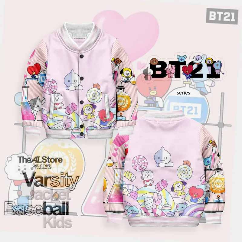 JAKET VARSITY ANAK /BT21/LIMITED Fashion 0