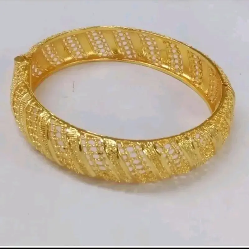 GELANG TANGAN KERONCONG DEWASA tidak titanium steel doa zir-con rose gold 6cm 0