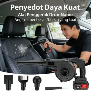 Blower Tangan Kencang 5000mAh - Ideal untuk Mobil, Komputer, Industri, Pembersih Rumah & Salon | Daya Tahan Panjang, USB-C, Pengisian Cepat, Bebas Kabel