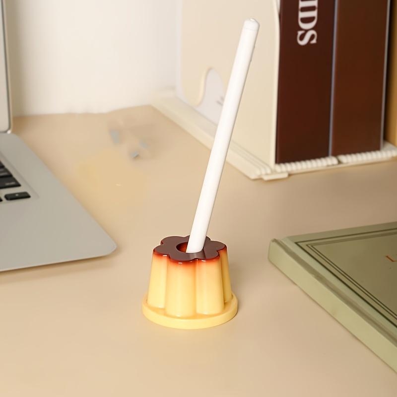 Cute Pudding Design Pen Holder, 5 Counts Multifunctional Chopstick & Accessory Organizer, Creative Desk Decor for Workspace Aesthetics 4