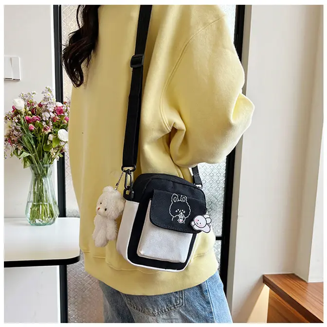 Túi đeo chéo xinh xắn dùng để đựng đồ cá nhân Bag Nữ Bag Nữ 6
