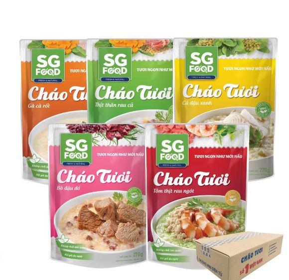 Thùng 30 gói Cháo Sài Gòn Food Deli cho bé từ trên 1 tuổi SGFOOD