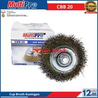 Gambar Sikat Kawat Mangkok Gerinda Cup Brush Kuningan CBB 20 MULTIPRO CBB20 dari Vins Teknik Bekasi Kota Bekasi 2 Tokopedia