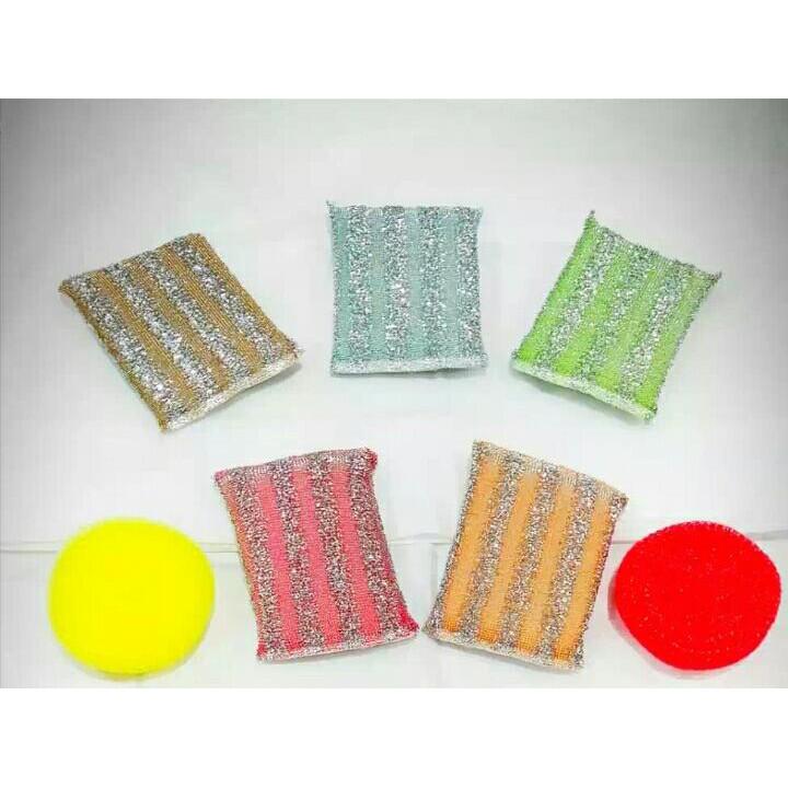 SPON CUCI PIRING Warna Warni / sponge cuci piring murah 3