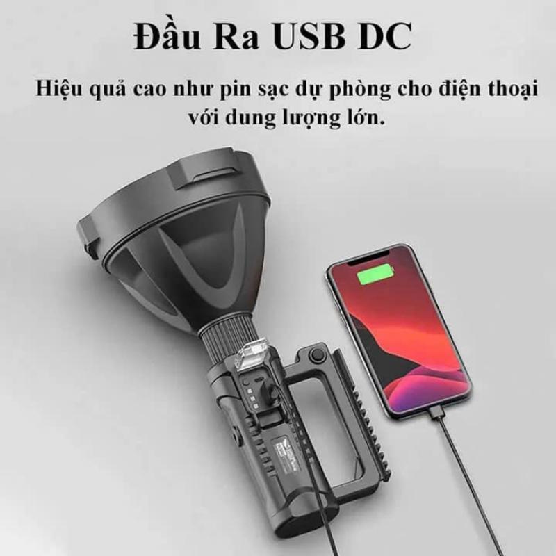 Đèn pin cầm tay siêu sáng 591 pha to chiếu cực xa, bóng led P70 cao cấp 1
