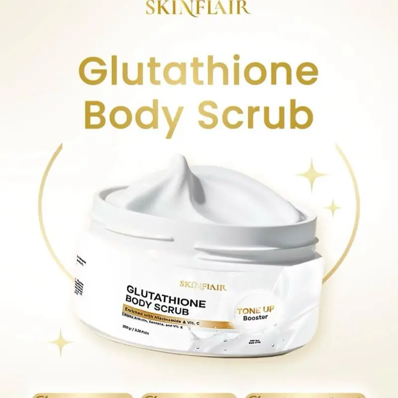 SKINFLAIR GLUTAWHITE MILKY LOTION | GLUTATHIONE BODY SCRUB TONE UP BOOSTER Mencerahkan Tubuh 3