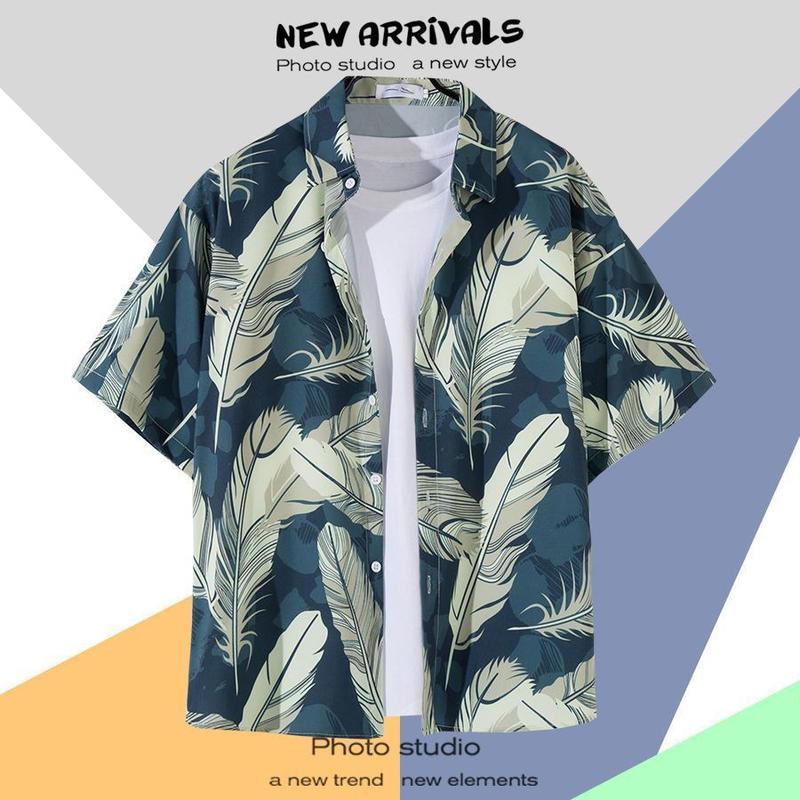 Product Introduction of Áo Sơ Mi Đi Biển Thường Ngày Dành Cho Nam Giới, Áo Sơ Mi ngắn Tay Áo Mỏng Mùa Hè, Áo Sơ Mi In Hình, Dáng Rộng Vừa Vặn, Áo Sơ Mi Hawaii Sành Điệu, Thích Hợp Cho Phụ Nữ, Năm 2025 20