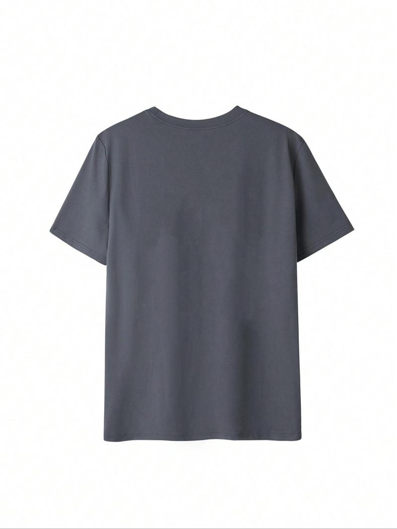 Product Introduction of Women's Graphic Print Round Neck Tee, Vintage Trendy Casual Short Sleeve T-shirt for Daily Wear, Ladies Summer Clothing 8