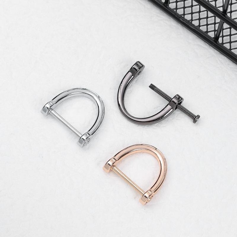 Product Introduction of seeken DIY Bag Strap Accessories Detachable Open Screw Clasp D Ring Buckle Leather Craft 13