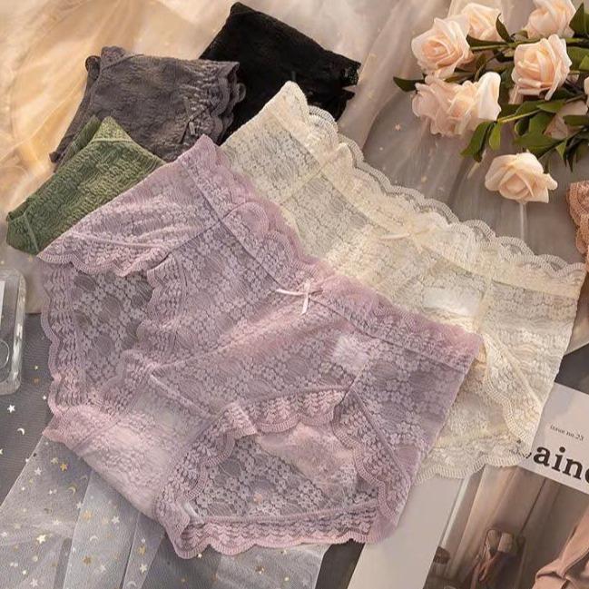 Combo 10 quần lót nữ Q30( hoặc lẻ 5 quần   ) chất ren lụa mềm mại với thiết kế ren gợi cảm tạo điểm nhấn giúp tạo thêm phần nữ tính( shop có tách lẻ 5 quần cho khách mua ít )