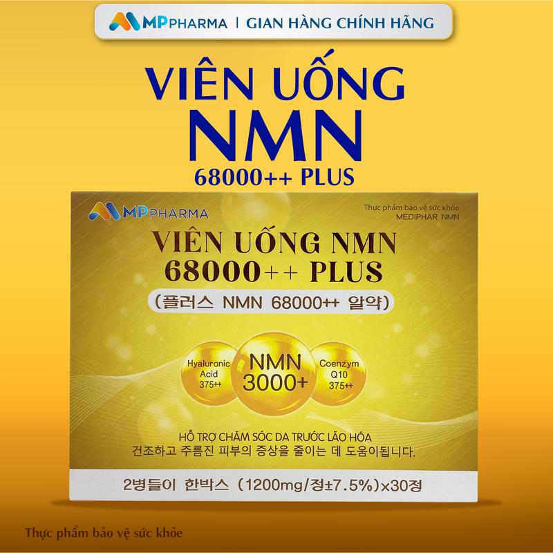 G32 (S) TPBVSK NMN PLUS 68000 ++, viên uống hỗ trợ làm đẹp da dành cho mọi loại da - hộp 60 viên (hộp vàng)