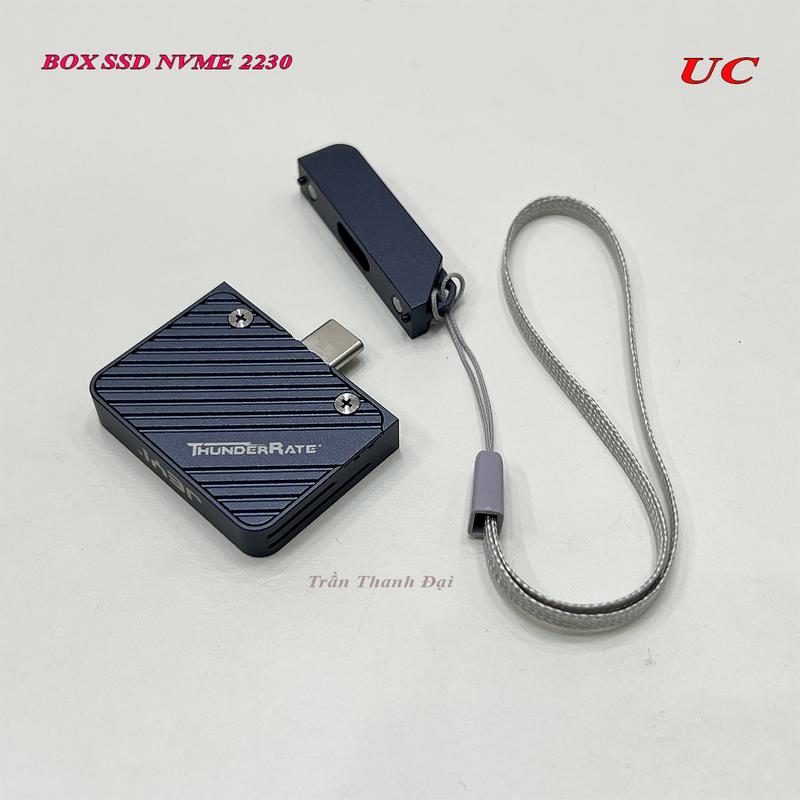 BOX SSD NVME 2230 nhỏ gọn ra cổng C, JEYI UC vỏ kim loại liền chân USB-C