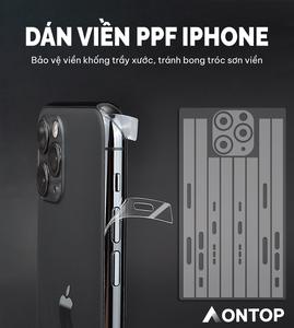 Miếng Dán Viền PPF iPhone 17 Air/16/15/14/13 Pro Max [Trong Suốt] - Chống Xước Dăm, Chống Oxi Hóa Viền Thép/Titan