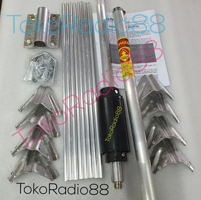 Antena Telex Hygain V2R VHF kumis 8 LOADING BONGGOL BESAR BONGKOL 1