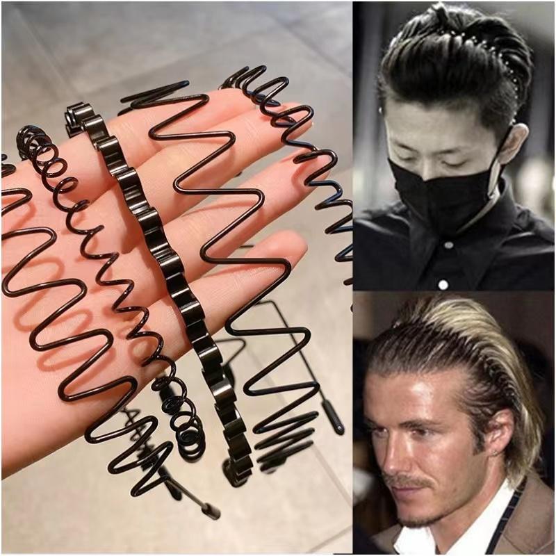 Băng Đô Thể Thao Vô Hình Dành Cho Nam Và Nữ Khăn Xếp Gợn Sóng Chống Trượt Scrunchies Lười Dây Buộc Tóc