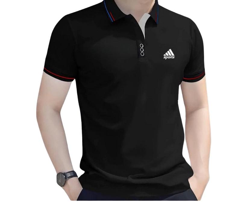 Áo thun Nam cổ bẻ áo POLO thêu chữ (SPSPSPSPSP) phối cổ chuẩn đẹp vải mềm mịn chất lượng 4 màu (Trắng, Xanh, Đen, Đỏ) Mới nhất năm 2025