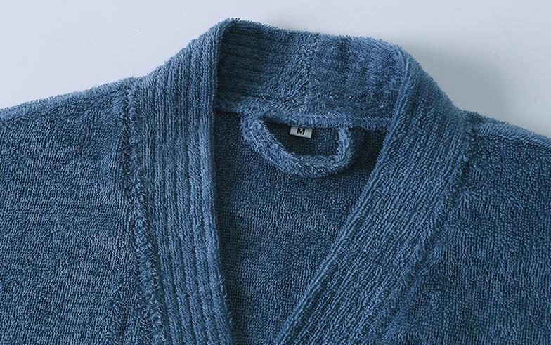 Product Introduction of Robe Hotel Absorbent Bathrobe  Nightgown Terry Material Simple Yukata Beauty Salon Robe Nightwear New Autumn 9