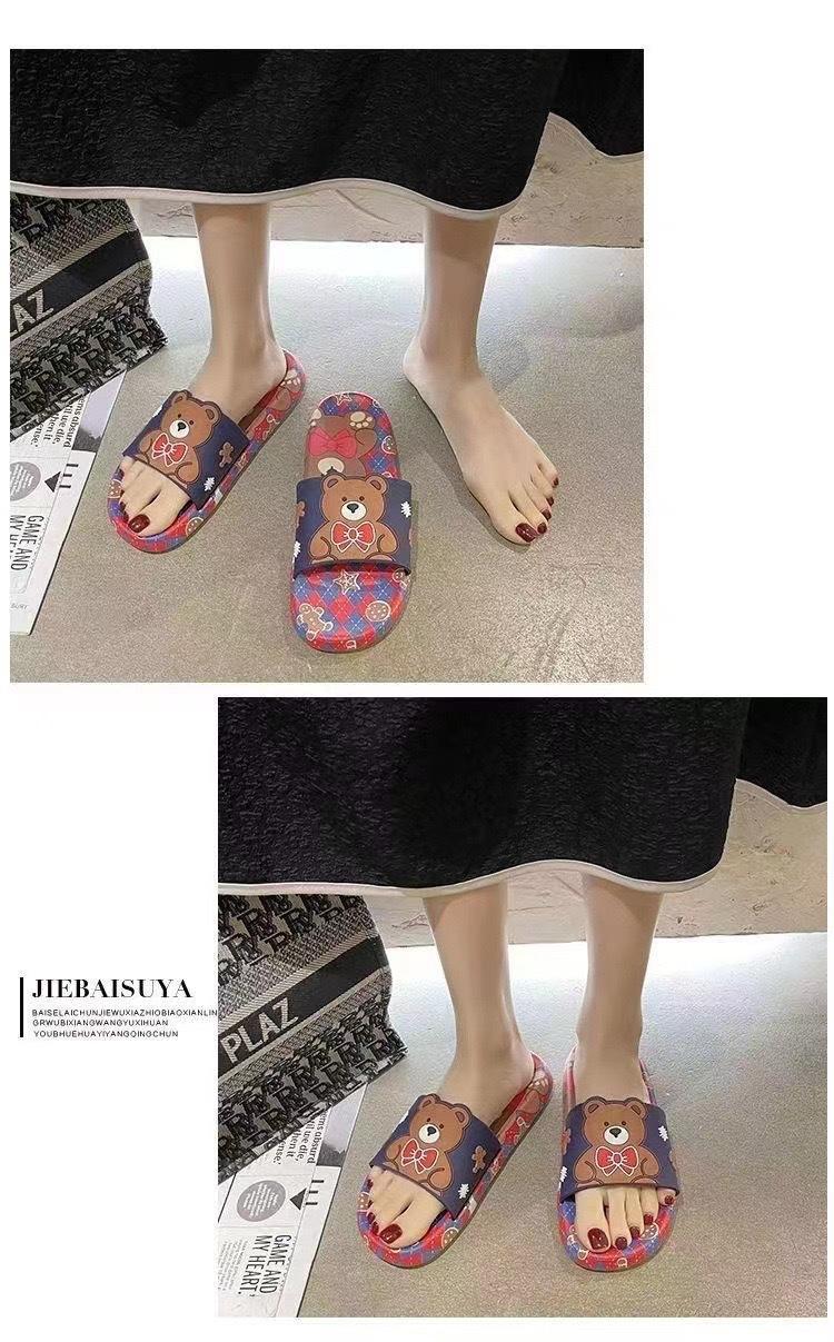 Product Introduction of Summer super comfortable cool slippers for women wearing cartoon cute girls, student nurses, outdoor home, indoor bathroom slippers 5