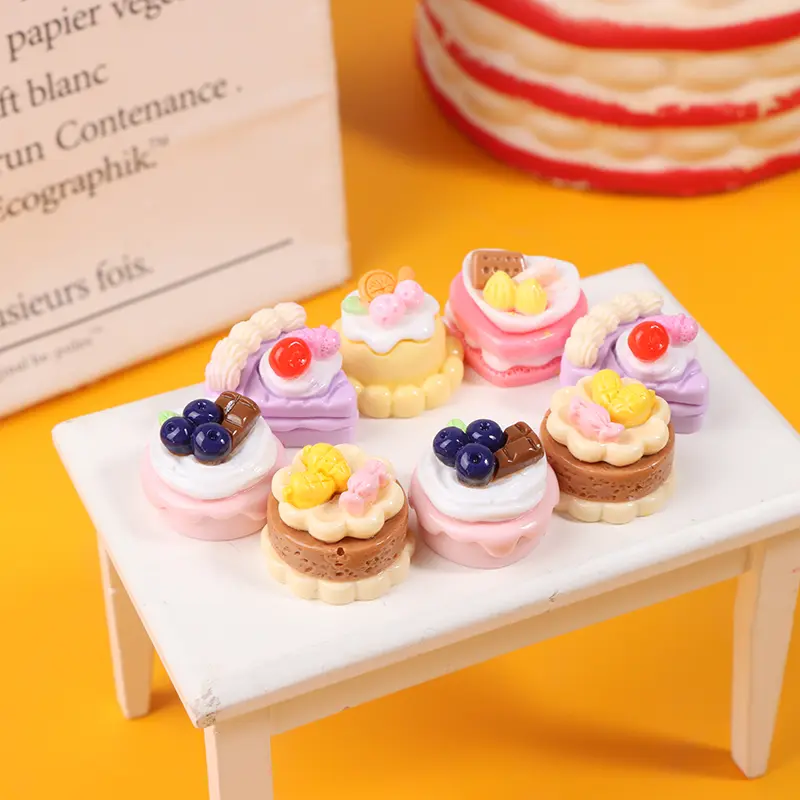 Mô Hình Thực Phẩm Giả Bánh Mini, 10 Cái, Vật Thu Nhỏ Phụ Kiện Trang Trí, Thích Hợp Cho Nhà Búp Bê, Vật Phẩm Trang Trí 1