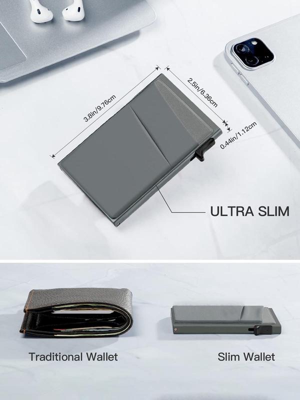 Men's Simple Plain Multi Card Slots Card Holder As Gift, Summer Rfid Anti-magnetic Anti-theft Blocking Card Holder, Casual Trendy Cardholder for Daily Use 5
