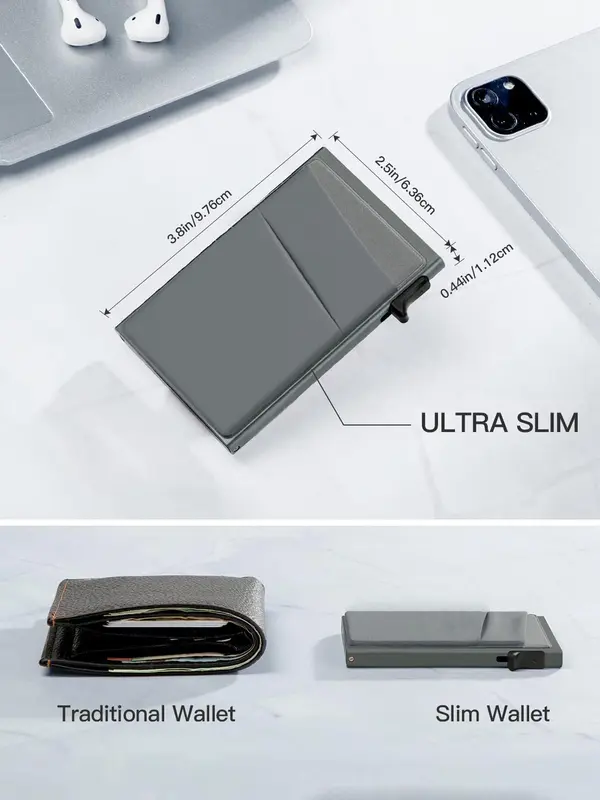 Men's Simple Plain Multi Card Slots Card Holder As Gift, Summer Rfid Anti-magnetic Anti-theft Blocking Card Holder, Casual Trendy Cardholder for Daily Use 5