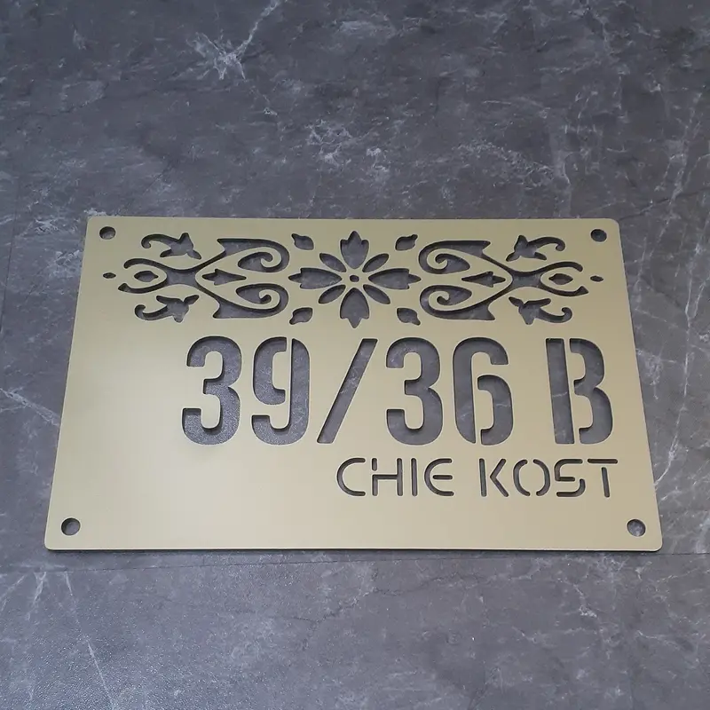 Plat Nomor Rumah | Papan ALAMAT rumah | Nomor Rumah Cutting CNC 5