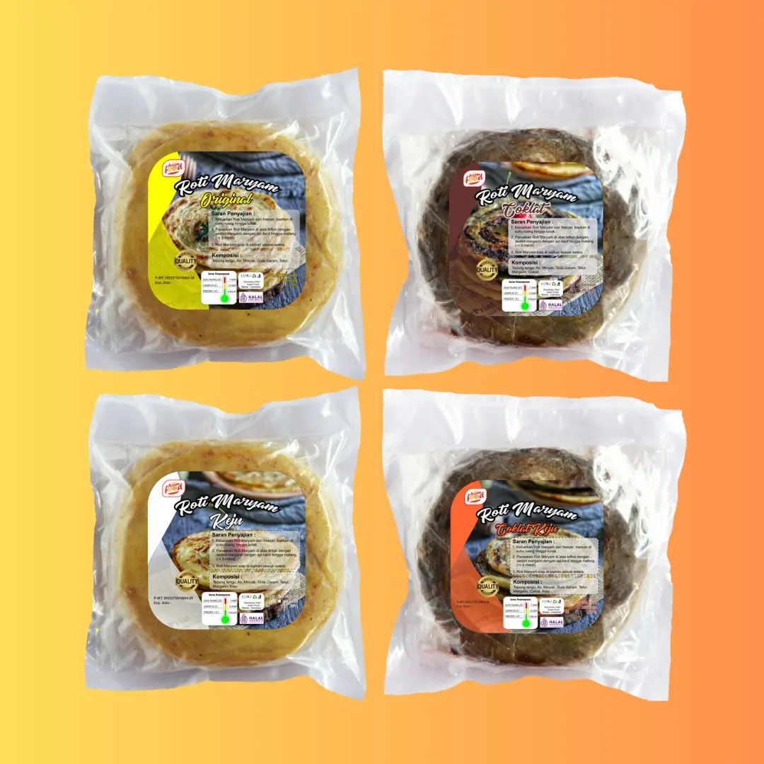 [PAKET 4 MIX] ROTI MARYAM ORIGINAL, COKLAT, KEJU & COKJU