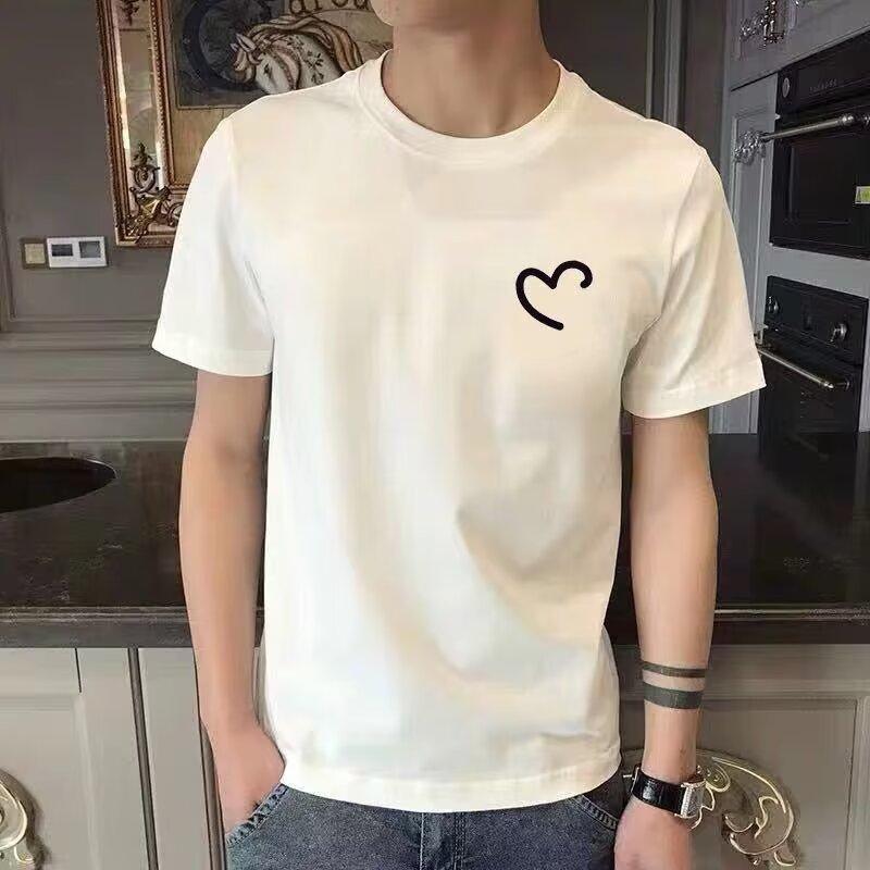 Product Introduction of Summer Trendy Printed Short Sleeve round Neck T-shirt Loose Large Size Casual Pullover Knitted Top Bottoming Sweater 6