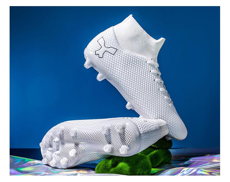 Product Introduction of In Stock Professional Soccer Shoes Teenagers Race Shoes Green Field Combat Boots Men's and Women's Football Boots 47 Soccer Shoes Boys and Girls Teenagers Students TF Broken Nail AG Long Nail Artificial Flat Leather Foot Training Transport 2
