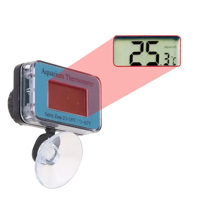 Aquarium digital thermometer, fish tank submersible thermometer, large screen LCD display, no mess in Greenhouse