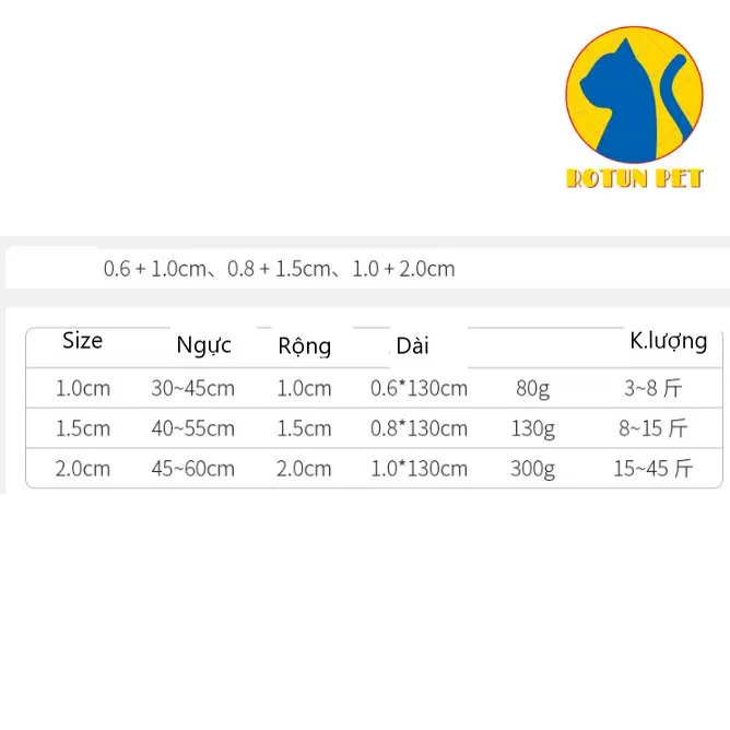 Dây dắt thú cưng đi dạo, dây xích, dây dài tối đa 1,3m 1