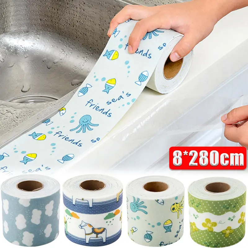 Pita Sinki, Pelekat Sendiri, Pes Kalis Air, Sesuai untuk Bilik Mandi dan Tandas, Diperbuat daripada Bahan Bukan Tenunan Hardware