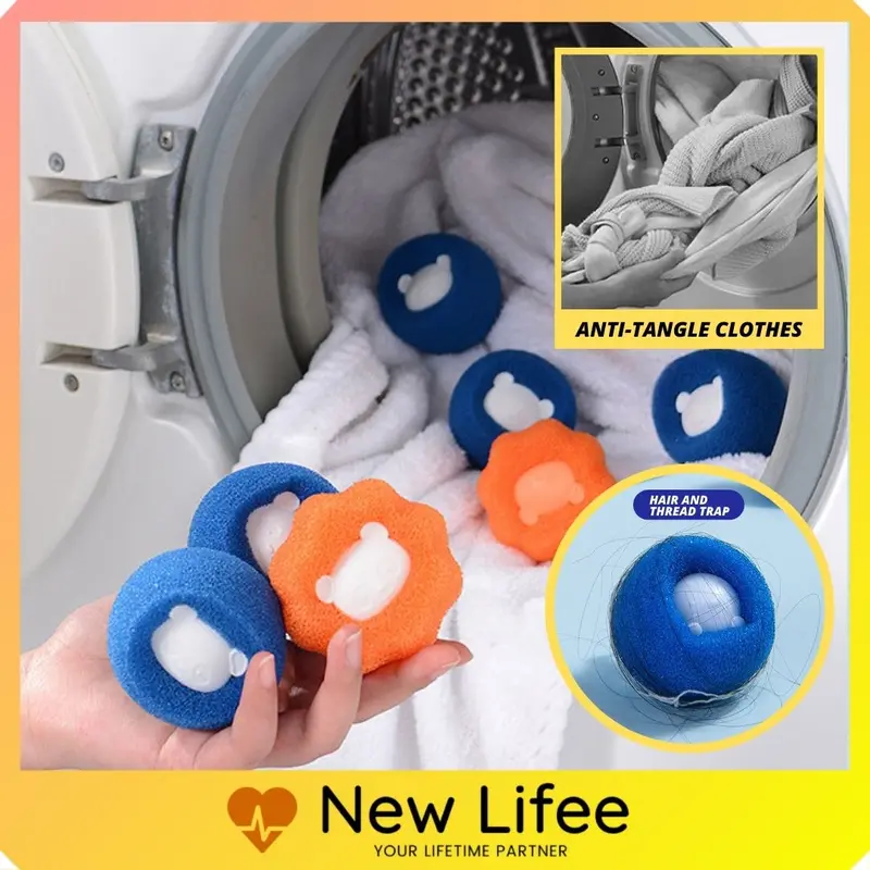 Washing Machine Anti-Tangle Sponge Laundry Sticky Ball Anti-Winding ...