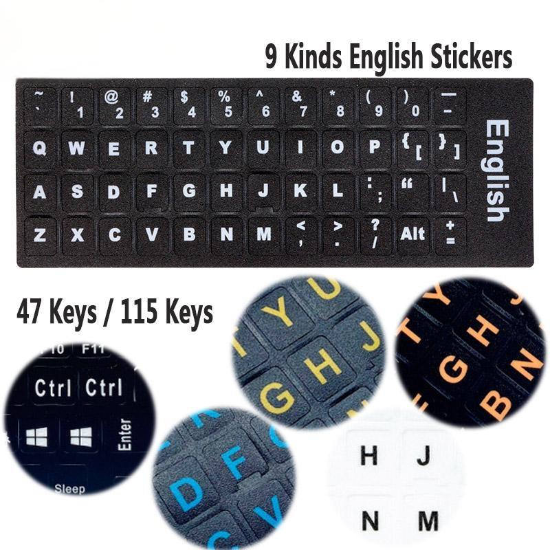 Sticker English Layout Stiker Keyboard Komputer Laptop Inggris PVC ...