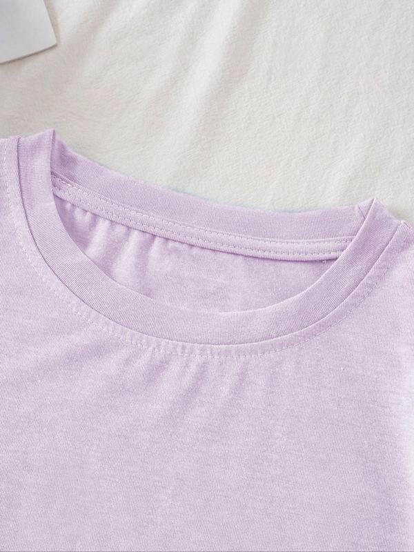 Women's Letter & Car Print Drop Shoulder Crewneck Tee, Summer Clothes Women, Going Out Top, Holiday Outfits, Lady Graphic Short Sleeve T-shirt,  Womenswear 3