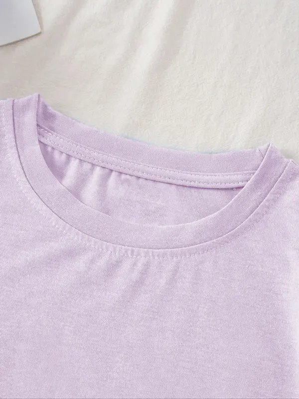 Women's Letter & Car Print Drop Shoulder Crewneck Tee, Summer Clothes Women, Going Out Top, Holiday Outfits, Lady Graphic Short Sleeve T-shirt,  Womenswear 3