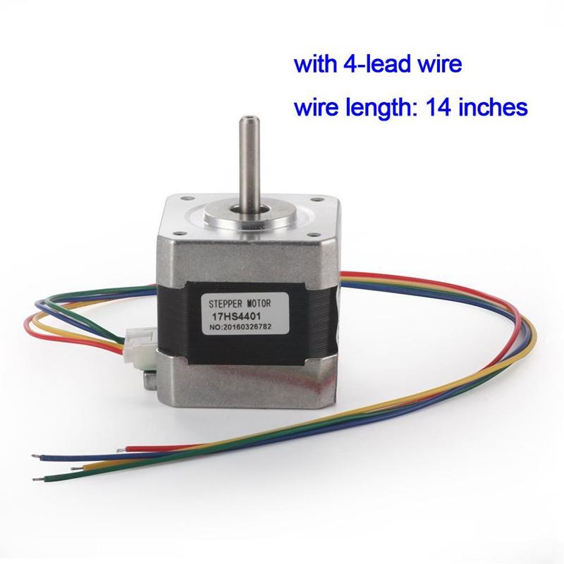 TB6600 4A 9-42V Stepper Motor Driver CNC Controller with Stepper Motor Nema 17 Bipolar 1.7A 40N.Cm Holding Torque and Motor Mounting Bracket for 3D Printer Hobby CNC Router XYZ 3