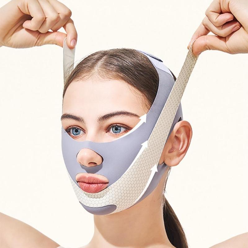 Product Introduction of Reusable Double Chin Reducer, Breathable Face Lifting Strap, Face Shaping Band, Skin Care Tool for Women 2