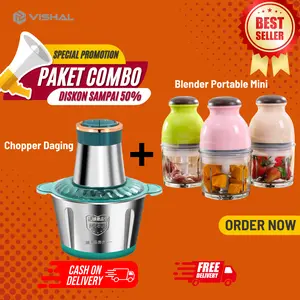 VISHAL  Penggiling Daging Stainless Steel+Mesin Suplemen Makanan Anak-anak