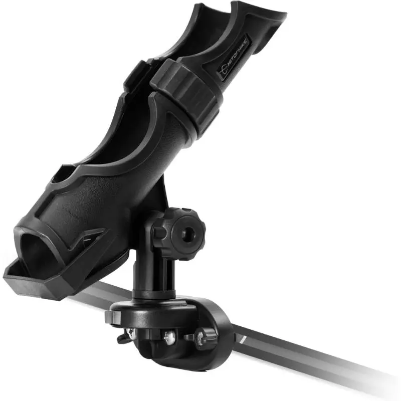 Fishing Rod Holder, Universal 360-Degree Adjustment Kayak Fishing Boat Powerlock Rod Holder, Fishing Rod Holder, Side Track Mount