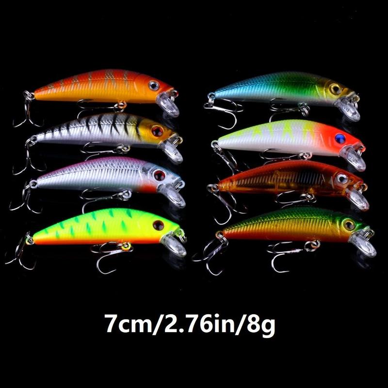 Artificial Fishing Lure (56pcs/set), Mixed Color & Shape Lure with Hook, Portable Outdoor Fishing Accessories for Fishing Enthusiasts, Valentines Day 1