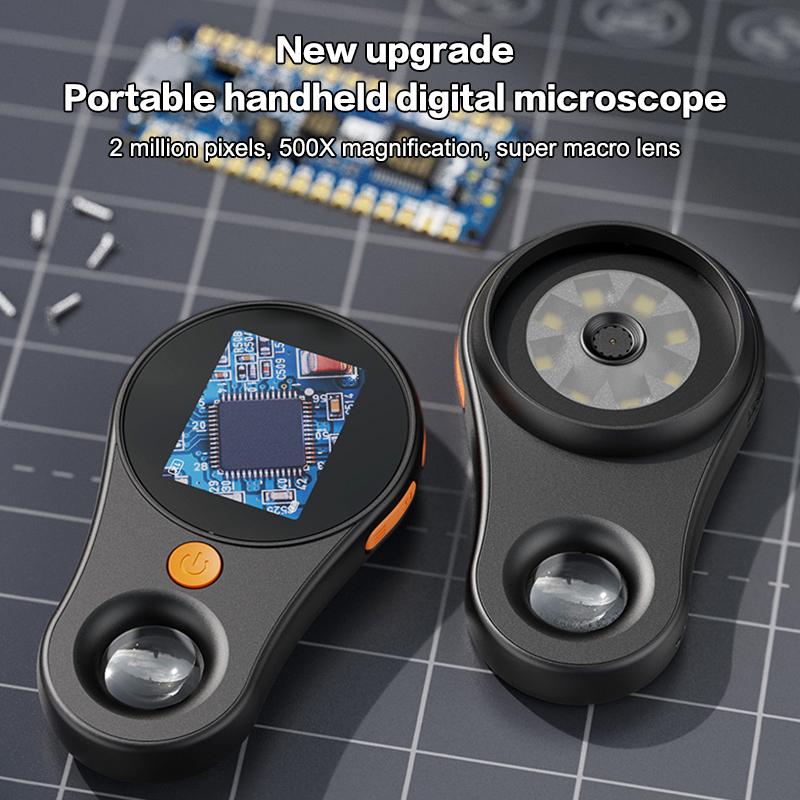 Product Introduction of Digital Handheld Microscope Magnifier For 500X Zoom Electronic Magnifying Glass 2 Million Pixels High Quality IPS Screen 28