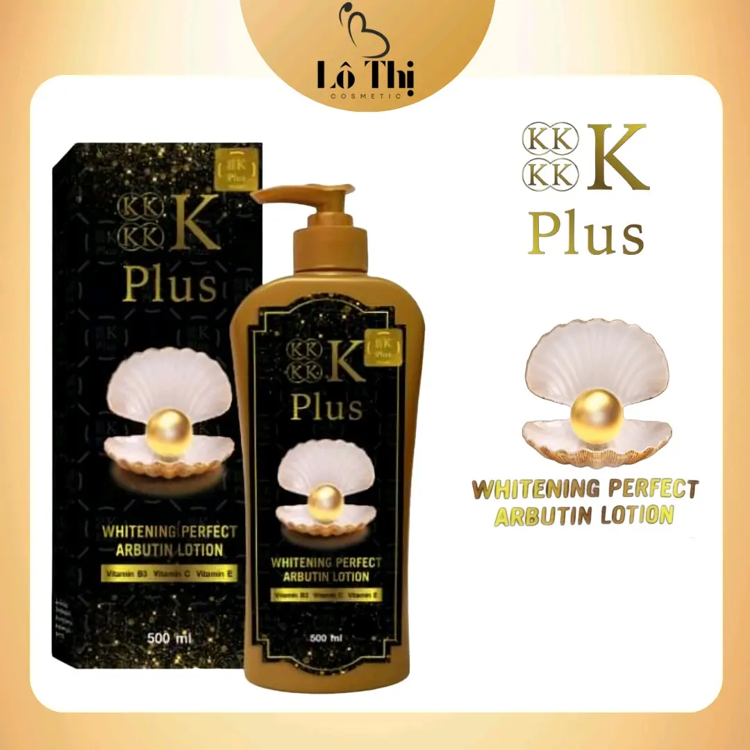 [MẪU MỚI] Kem dưỡng thể 4K PLUS - WHITENING PERFECT ARBUTIN LOTION 500ml - Lô Thị Dưỡng Da Body 4kplus bodylotion