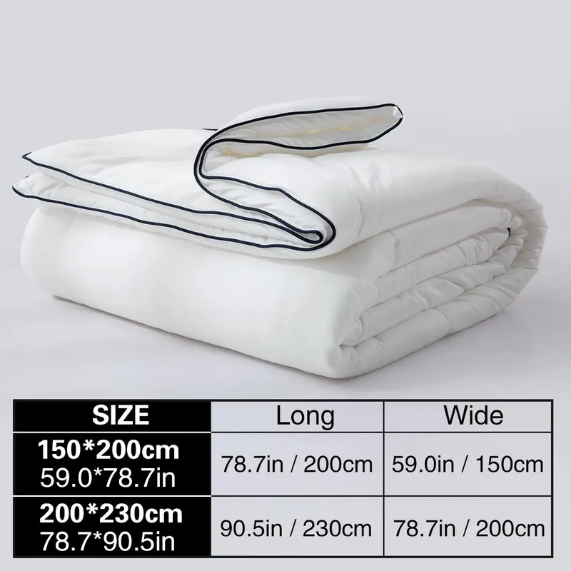 Solid Color Comforter, Soft Comfortable Lightweight Comforter, Bedding Supplies for Home Bedroom Hotel Dormitory 1