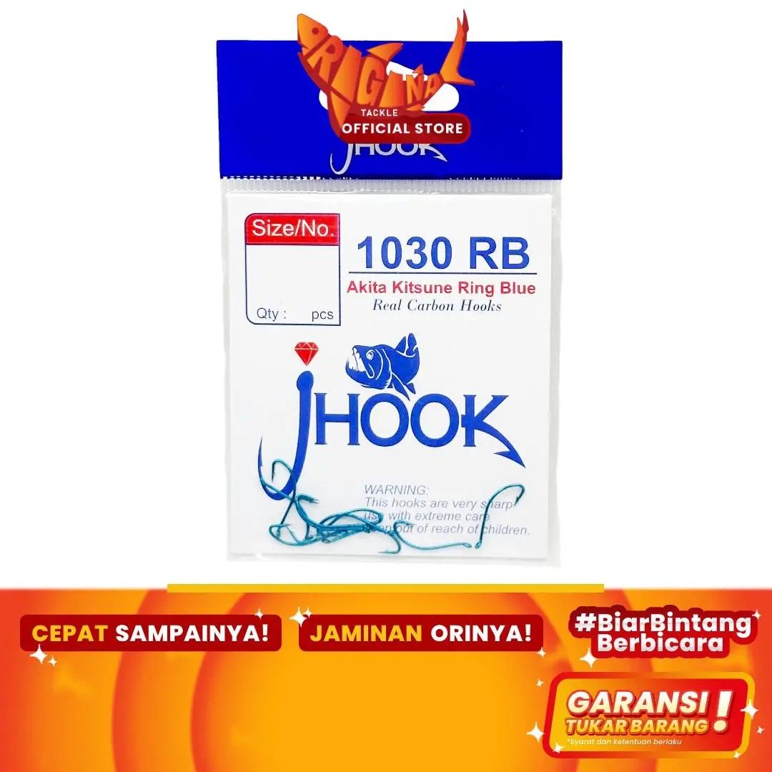 Kail Hook Pancing Akita Kitsune 1030RB Jhook Carbon 1 2 5 6 7 8 9 10 11 12 3 4